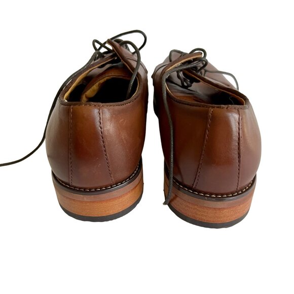 Florsheim Mens Leather Cognac Lace Up Oxford Dress shoes men US 9 EU 42 new